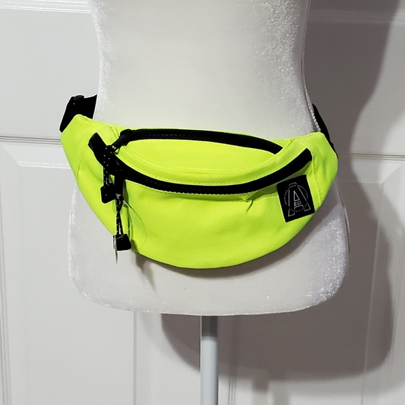 neon green fanny pack